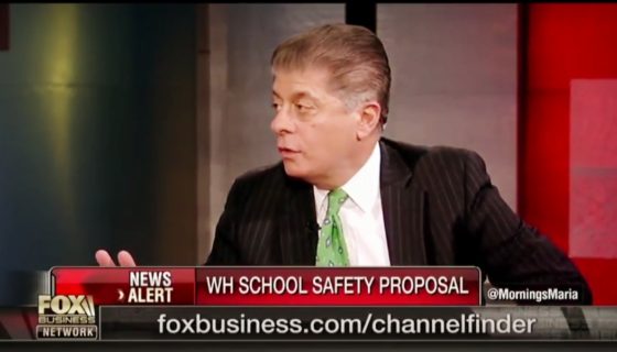 Judge Napolitano on White House School Safety Proposal